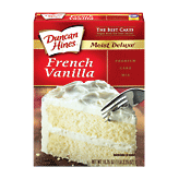 Duncan Hines&nbsp;Cake Mix&nbsp;Moist Deluxe French Vanilla Full-Size Picture